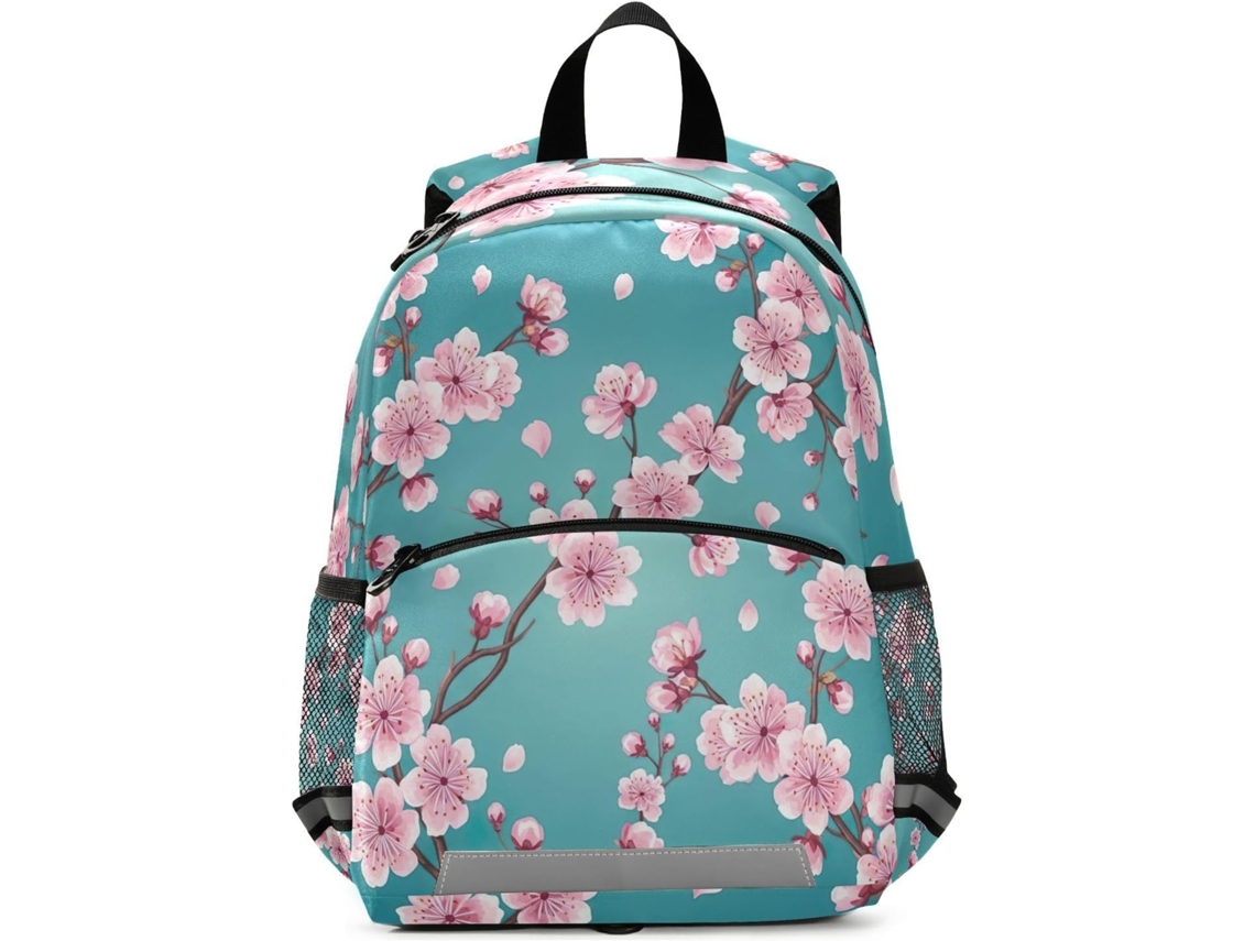Mochila Mini Rosa Com Estampa Flor De Cerejeira Para Meninos Meninas, Mochilas Pré-escolares Crianças 3 6