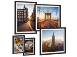 Conjunto De Pinturas Cidades Encantadoras Arquitetura Espelharte (5 Peças)