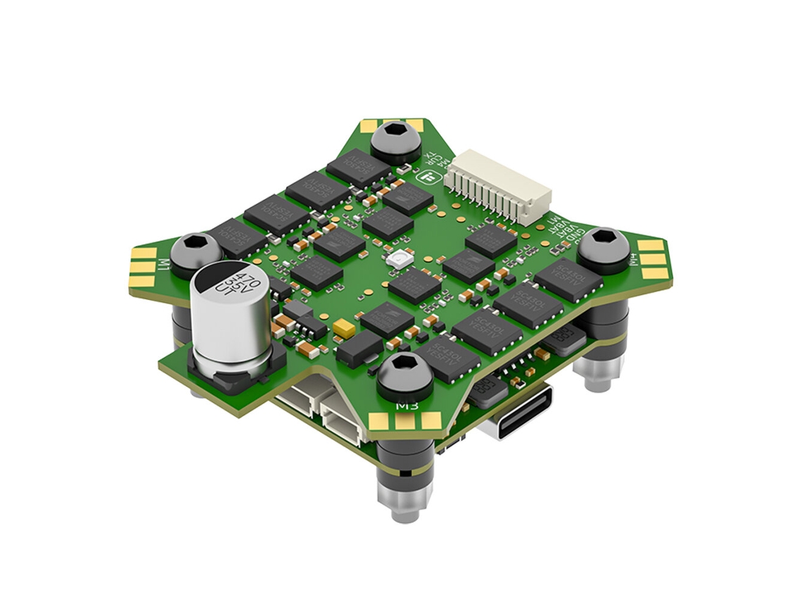 Controlador de Voo Iflight Blitz F745 Esc30.5*30.5mm E55 55a Blheli_32 32 Bits 4 em 1 para Drones de Corrida Fpv Rc MDUG