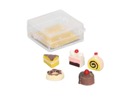 Set De Sobremesas Em Miniatura 1:12 Para Casa De Bonecas, Comida Simulada, Acessórios Para Presentes Tipo B