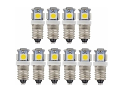 Nova Line pacote de 10 Lâmpadas Led E10 9v Branco Frio 5smd 5w (branco Frio, 12v)