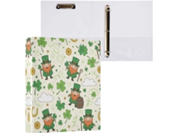 Pasta de 3 Argolas para Tamanho Carta , Organizador Redondo com Prancheta, Suporte Prancheta M (27,9 X 21,6 Cm)