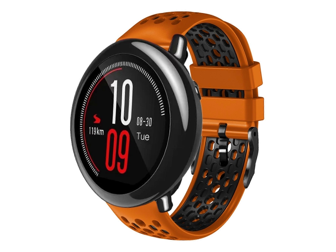 Pulseira De Silicone Respirável Bicolor De 22 Mm Para Amazfit Pace