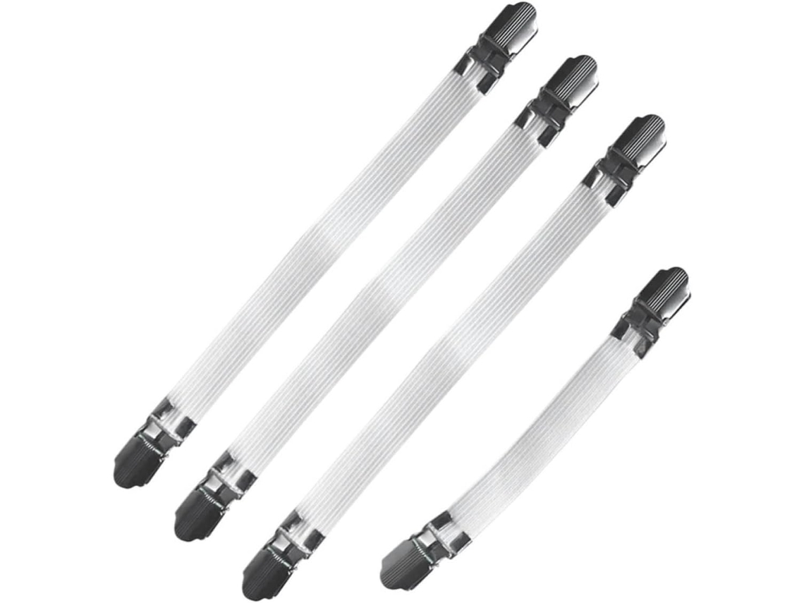 Capa Para Tábua De Passar Roupa Sewacc Com Prendedores Elástico, Pacote Com 4 Unidades Ajustáveis E Elásticos De Boa
