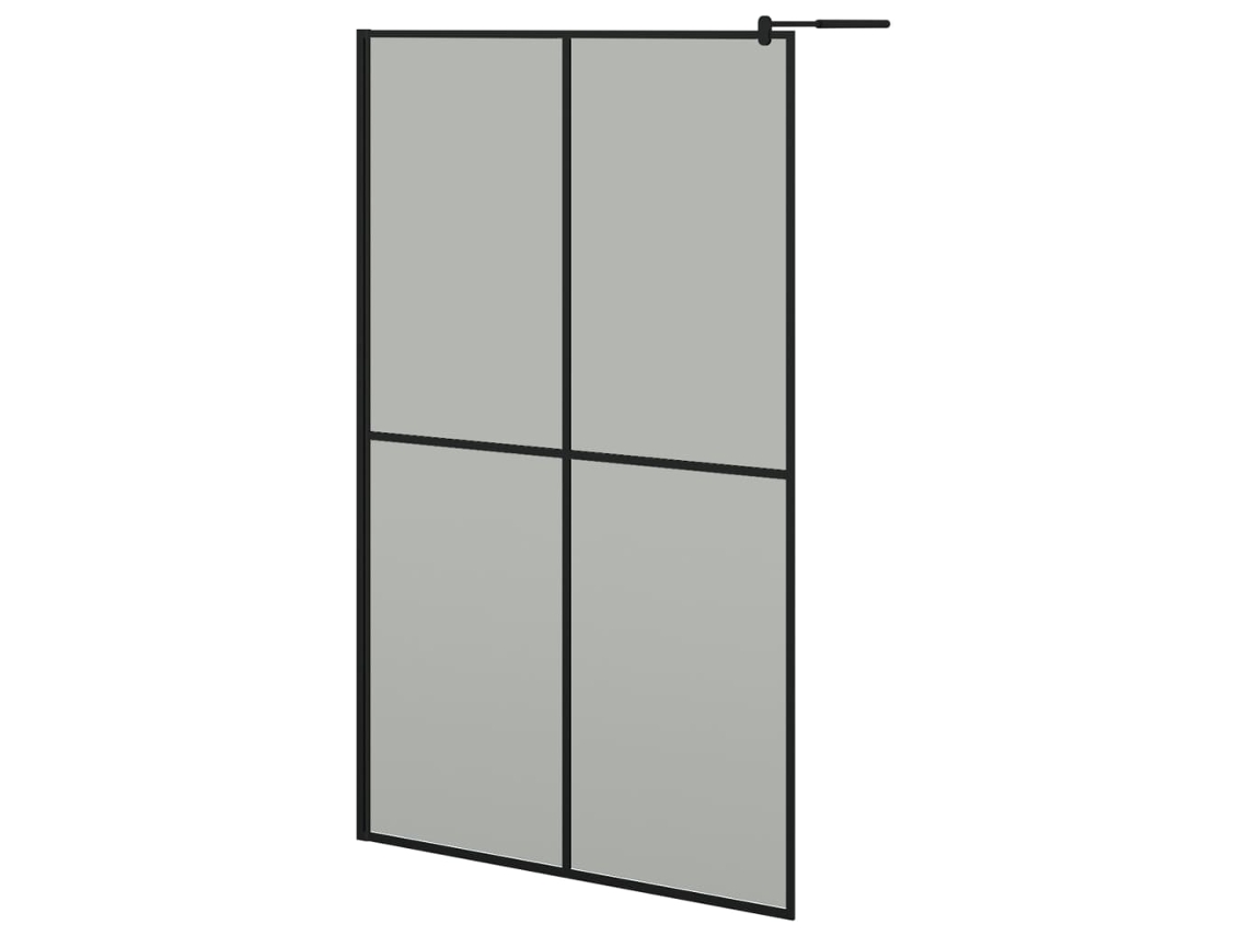 Shower Screen, Shower Screens Vidaxl Preto Vidro (118 X 190 Cm)