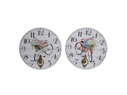 Relógio De Parede DKD HOME DECOR Metal Multicolorido (2 Unidades - 58x4x58cm)