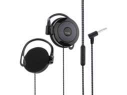 Fones De Ouvido Com Fio E Clipe Orelha Estéreo Sobre A, Portáteis E Com Gancho