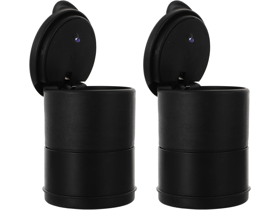 Cinzeiro Automotivo Toyandona Com Luz Led Integrada, Anel De Vedação Multifuncional De Duas Peças