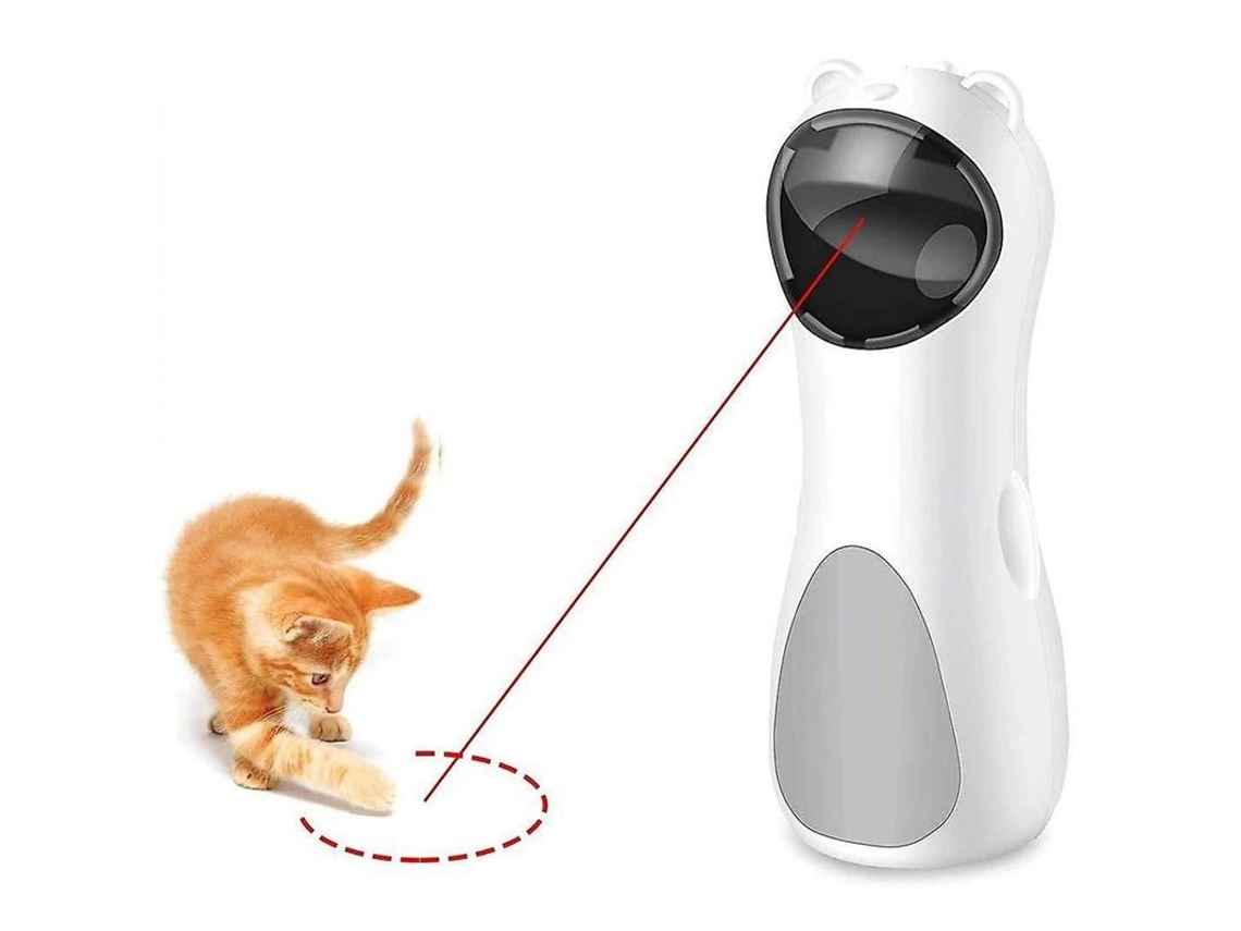 2026 brinquedo Laser Automático para Gatos, 3 Velocidades, Função de Temporização, Carregamento Usb Ou Baterias, Alcance 360°