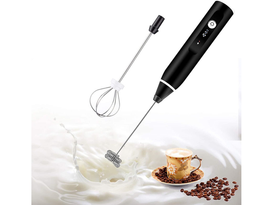 Espumador De Leite Elétrico Recarregável Para Café, Matcha E Latte.