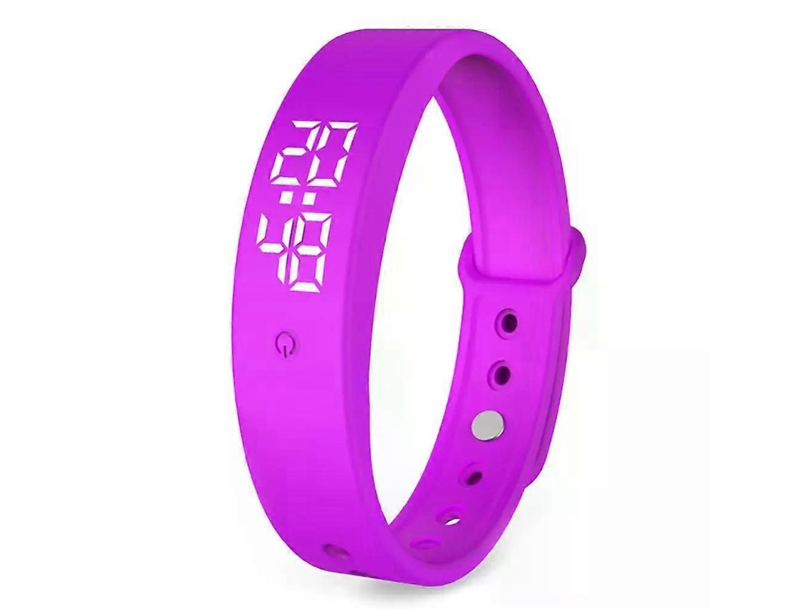 Pulseira Inteligente Com Medidor De Temperatura, Despertador Vibratório E À Prova D'água Para Esportes.
