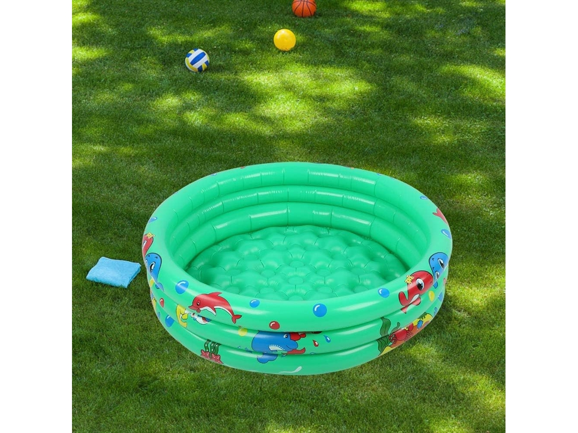 Piscina Inflável Redonda para Bebês e Crianças Pequenas, Verde SFUSHOS