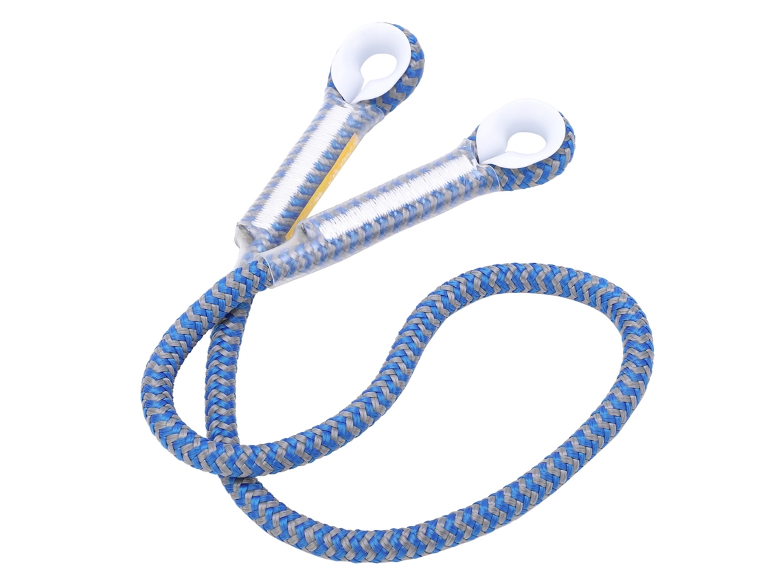Corda de resgate profissional para escalada em rocha com ilhó de proteção, corda de rapel (azul, 80 cm)