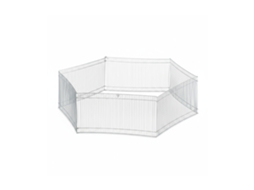 Recinto Para Pequenos Animais Relaxdays, 6 Elementos, Malha Fechada, Galvanizado, H 27cm, Prateado