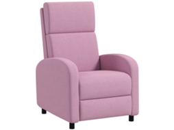 Poltrona reclinável até 160°, rosa, 64x86x102 cm S/MARCA