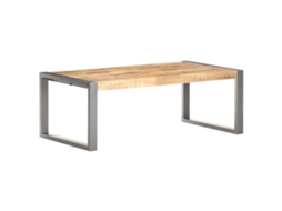Vidaxl Mesa De Centro 110x60x40 Cm Madeira De Mangueira Áspera