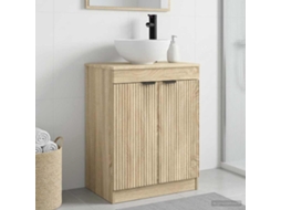 Vidaxl Gabinete De Banheiro Com Pia Carvalho Sonoma 54 X 35 X 83 Cm