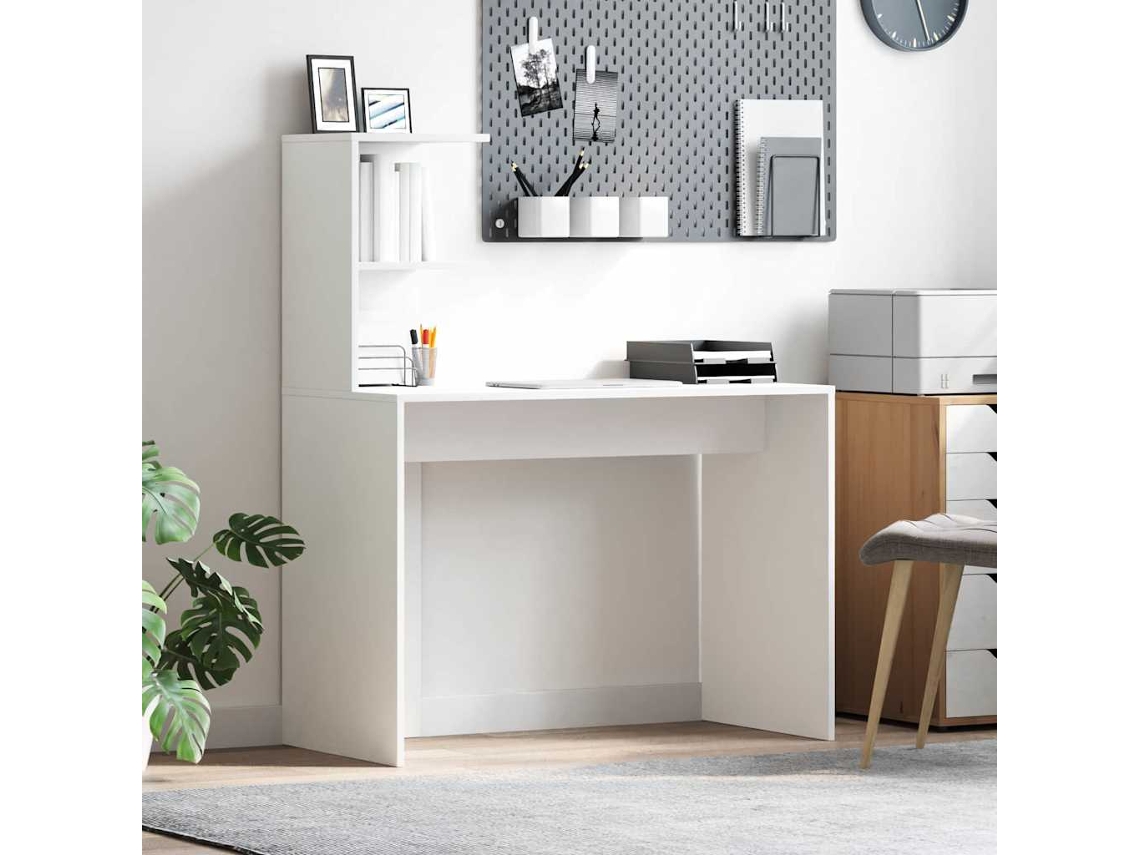 Vidaxl Mesa Branco 102 X 50 X 124 Cm Derivados De Madeira