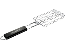 Pinças Para Churrasco Em Aço Inoxidável Resistente Ao Calor E A Riscos, Com Cabos De Madeira, Ideais Para Churrascos Ao