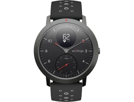Relógio Desportivo WITHING Steel HR Sport (Bluetooth - Até 25 dias de autonomia - Preto)