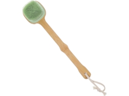 Escova De Banho Silicone Com Cabo Longo E Gancho, Escova Corporal De Silicone Macio Dupla Face Para Massagem, Limpeza E