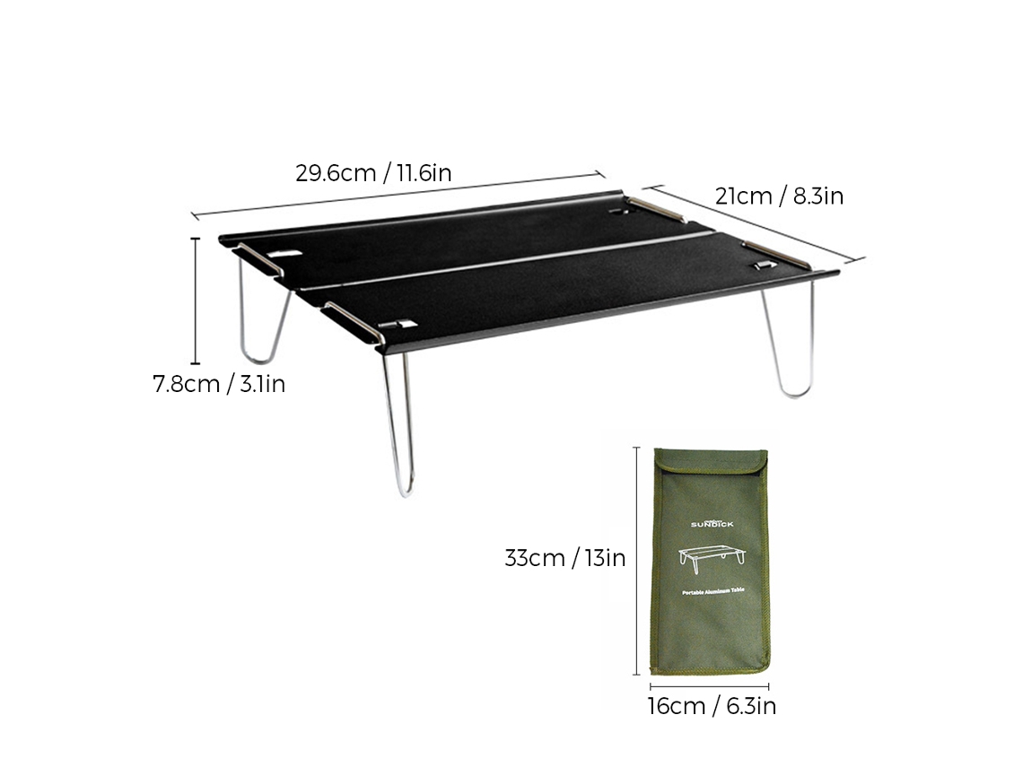 Mesa Plegable Ultraligera Compacta para Camping Outdoor