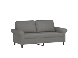Sofá de 2 Lugares VIDAXL (Cinzento - Tecido - 172 x 77 x 80 cm)