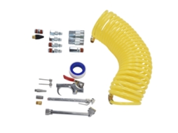 Kit Mangueira Compressor Ar Pneu Conector Rápido