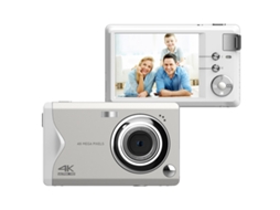 Câmera Digital Portátil 4k Ultrafina De Alumínio, 48mp, Com Foco Automático (branca)