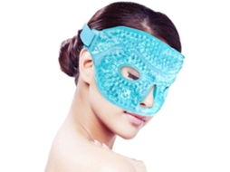 Máscara de Gel Refrescante para Olhos Inchados e Secos, 2 Contas Reutilizáveis, com Bolsa, Terapia Quente e Fria, Azul AQUAFORGE