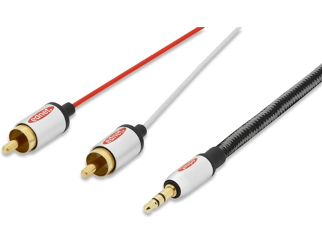 Cabo de Áudio EDNET (2.5 m - Jack 3.5mm - Multicor)