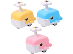 Conjunto De 3 Carrinhos Empurrar Em Formato Baleia(sem Pilhas)para Meninos E Meninas-