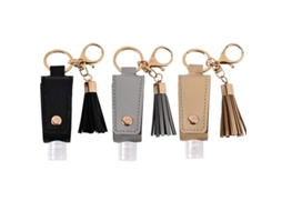 2026rebe llavero com Garrafas de Álcool em Gel Portáteis 3 Pack (preto+cinza+caqui)
