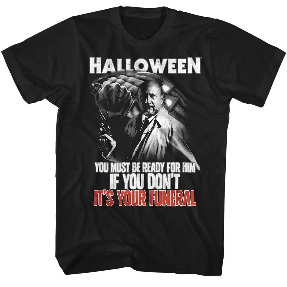 Rockinstone Halloween Your Funeral Black Adult T-shirt Size:m
