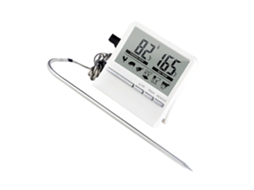 Termômetro de Carne, com Sondas Longas, Digital Carne Kitchentimer, Grillthermometer, D e Alimentos Branco GOKOCO