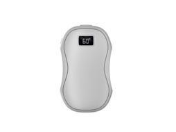 Aquecedor De Mãos Magnético 2 Em 1, Mini Power Bank Criativo Com Aquecimento Duplo E Display Digital. Possui Adsorção Magnética. Mdug