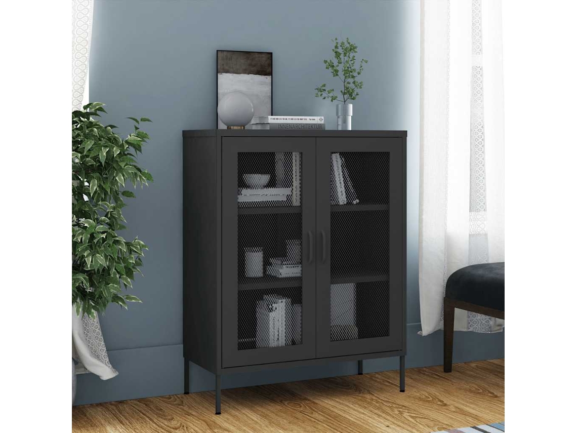Vidaxl Armário De Arrumação Aço 80x35x101,5 Cm Antracite
