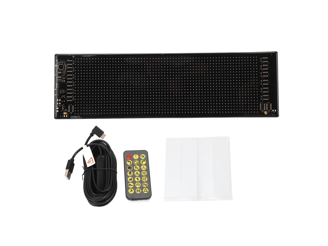 Painel LED matriz programável 20x64 IP65 USB 5V Bluetooth animação texto com S/MARCA