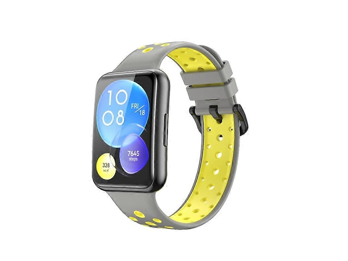 Pulseira De Silicone Bicolor Para Huawei Watch Fit 2