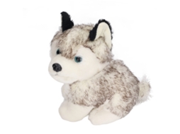 Cachorro de pelúcia realista, macio, fofo e elástico, perfeito para o quarto das crianças.
