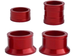 Conjunto De Espaçadores Roda Dianteira Em Alumínio Cnc, Vermelhos, Para Honda Cr125r 2004-2007, Crf250r 2004-2020