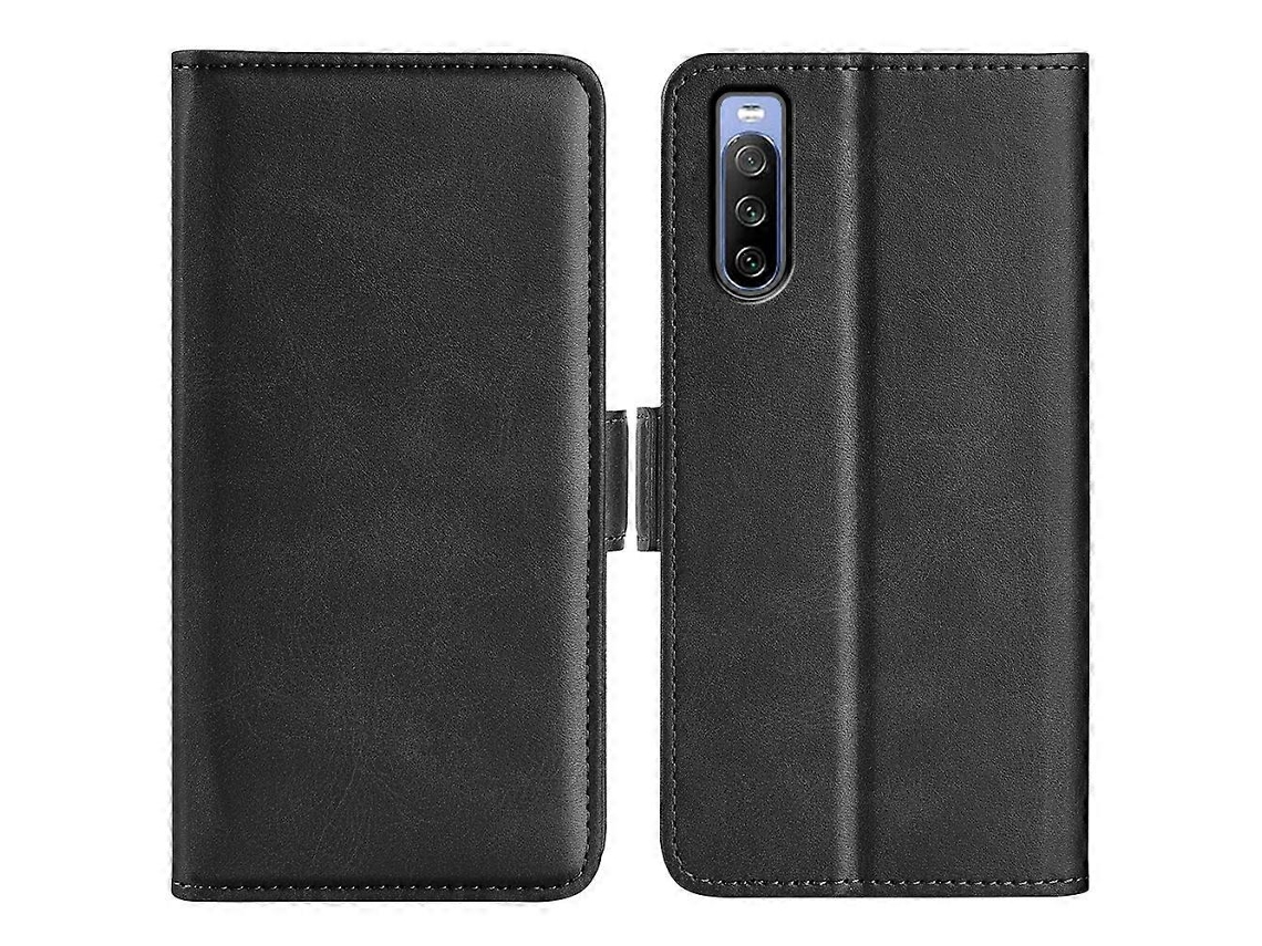 Capa De Couro Com Fecho Magnético Duplo E Flip Horizontal Para Sony Xperia 10 Iv