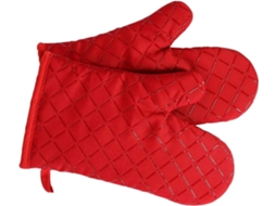 Luvas De Forno Premium Antiderrapante 1 Par - Até 240°c - Silicone - Para Cozinhar, Assar (vermelho)