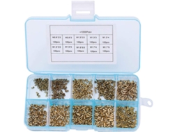 Kit De 1000 Rebites Ocos Metálicos M0.9 M1.3 M1.5 M1.7 Para Placas De Circuito Impresso (pcb) Para Uso Doméstico E