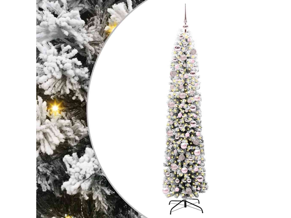 Vidaxl Árvore De Natal Artificial Verde 180 Cm Pvc E Aço E Plástico