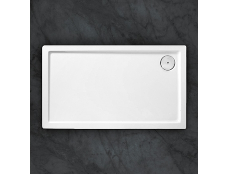 Base de Duche Retangular 120X75X3,5H Cm Time Out Bd2.12075.B Branca PADIMAT