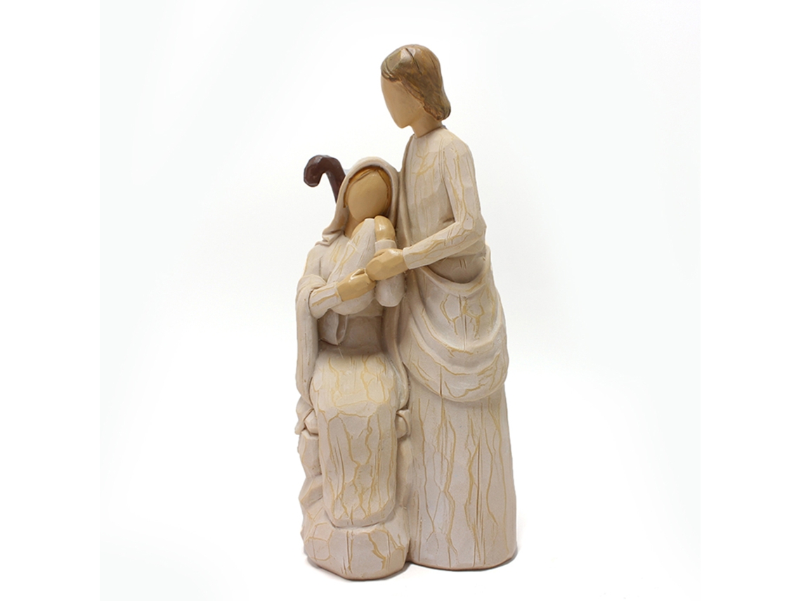 Vidente Família de Resina Jesus Figura Religiosa para Decoração LAXISCREED