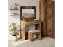 Vidaxl Mesa De Vestir Madeira Antiga 78,5 X 41 X 135 Cm