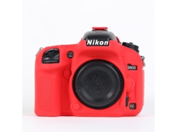Capa para Nikon D600/d610 Acessórios para Capa de Silicone de Câmera CUICH (vermelha)