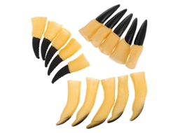 3 Conjuntos de Unhas de Dedos Falsos para Decoração de Halloween ALLINLESS